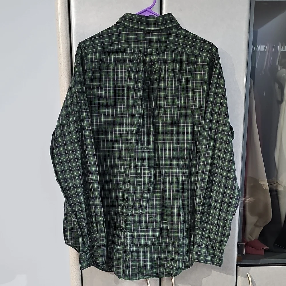 Polo Ralph Lauren Dark Green Plaid Shirt, L